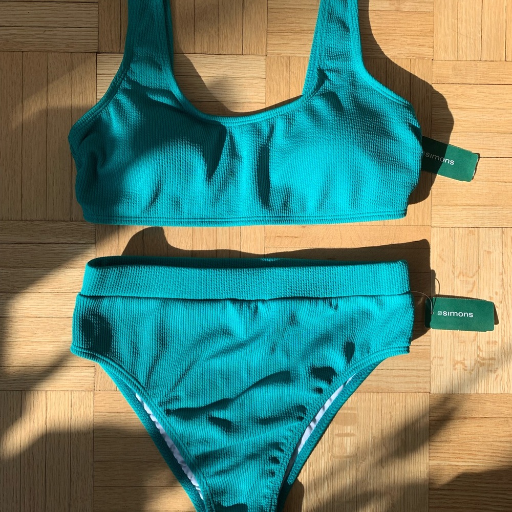 Simons Teal Bikini Set